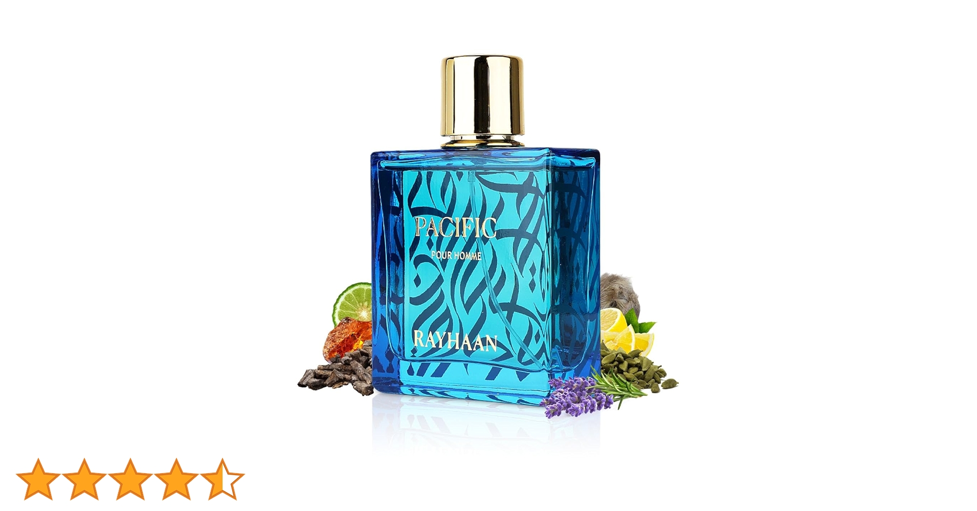 香水(男性用) RAYHAAN PACIFIC Eau De Parfum 100ml Rayhaan Pacific For Men Eau De Parfum Spray, 3.4 Ounce